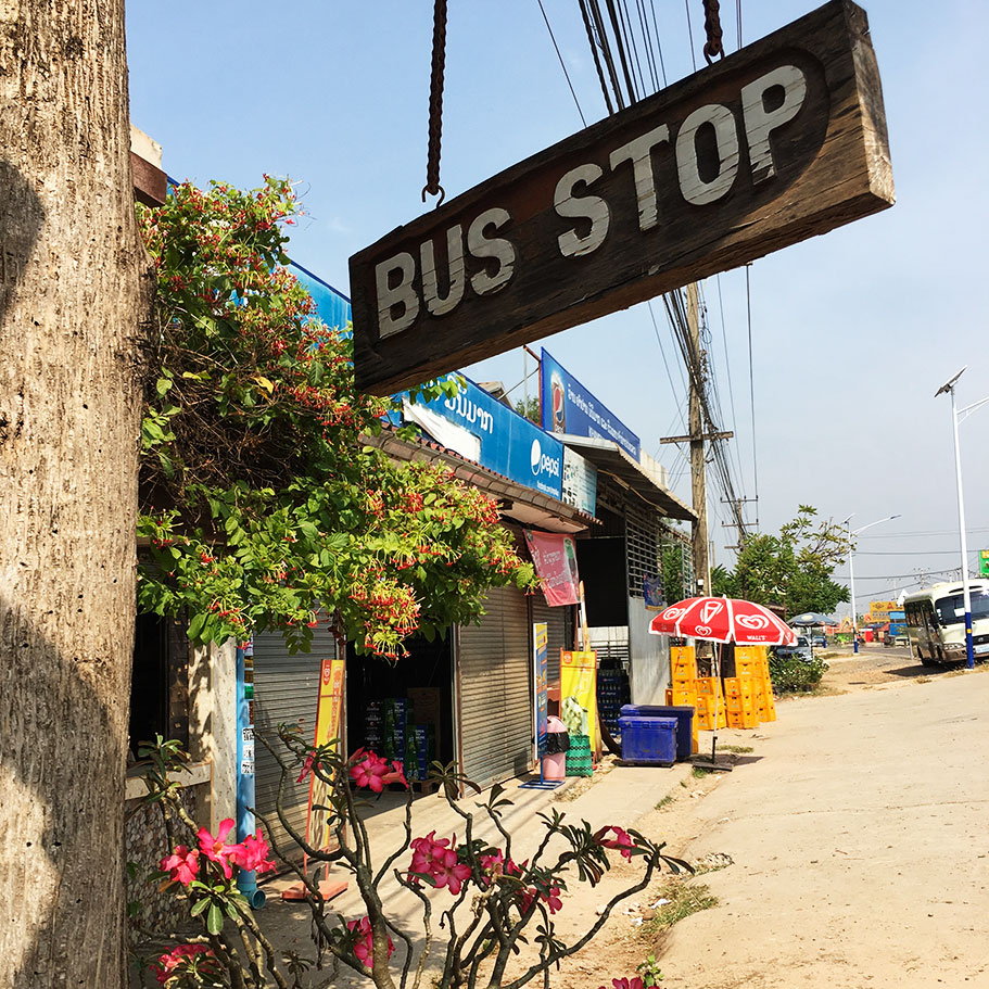 Bus stop Buddha Park